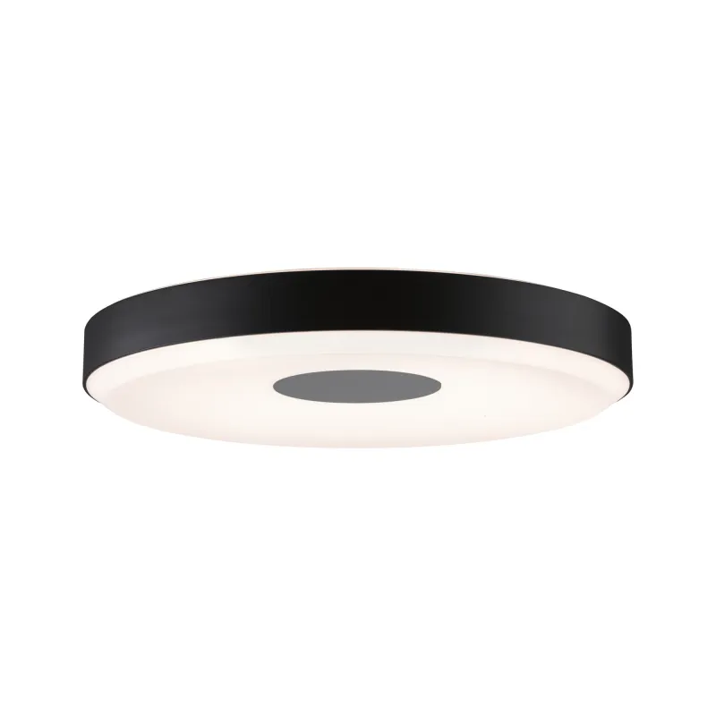 Plafonnier Puric Pane II LED 22W 400mm 3Stepdim Noir/Gris 230V Mét/syn