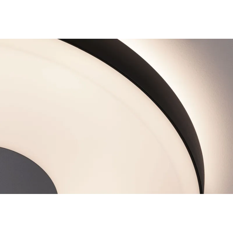 Plafonnier Puric Pane II LED 22W 400mm 3Stepdim Noir/Gris 230V Mét/syn