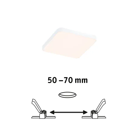 Pan ENC Veluna VariFit Edge 90x90mm 3000 6W blanc 230V