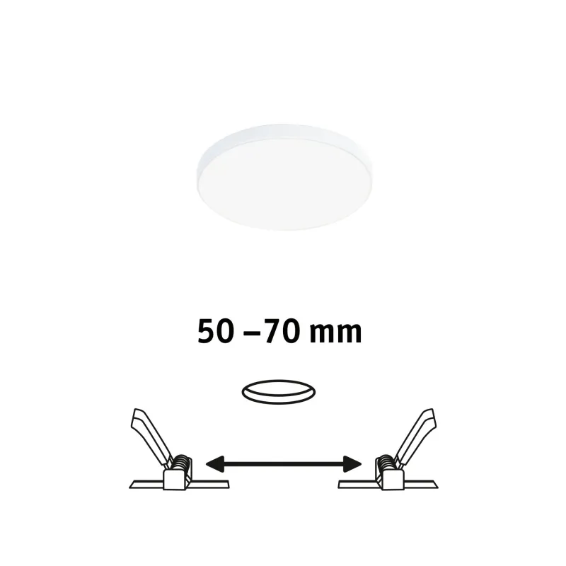P ENC Veluna VariFit Edge 90mm 4000K grd 6W blanc 230V