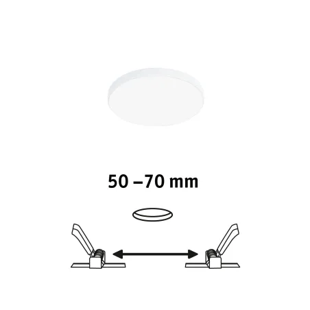 P ENC Veluna VariFit Edge 90mm 4000K grd 6W blanc 230V