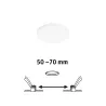 P ENC Veluna VariFit Edge 90mm 4000K grd 6W blanc 230V