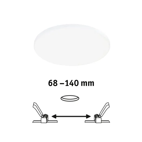P ENC VelunaVariFit Edge 160mm 4000K grd 12W blanc 230V