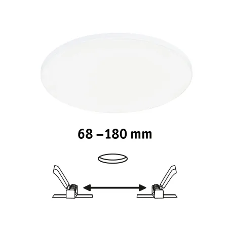 P ENC VelunaVariFit Edge 200mm 4000K grd 17W blanc 230V