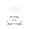 Pan ENC Veluna VariFit Edge 90x90mm 4000 6W blanc 230V