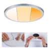 Panneau ENC Areo VariFit IP44 20W 3 Step dim to warm 230mm Chrome dép syn