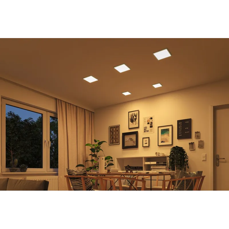PannENC AreoVarifit 175x175mm DimtoWarm 13W chrome mat 230V