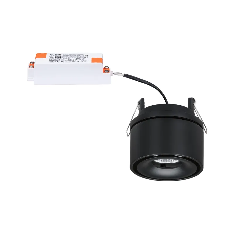 Kit ENC Spircle 8W 36° 3000K 230/40V Noir dép/Alu