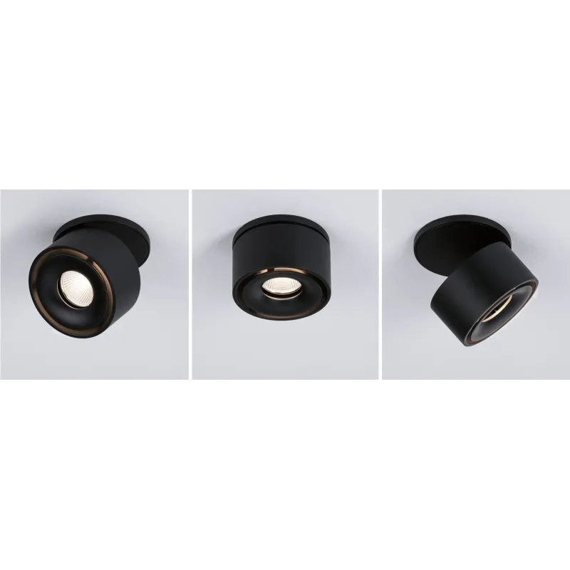 Kit ENC Spircle 8W 36° 3000K 230/40V Noir dép/Alu