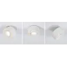 Kit ENC Spircle 8W 36° 3000K 230/40V blanc dépoli/Alu