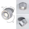 Kit ENC Spircle 8W 36° 3000K 230/40V Chrome dép/Alu