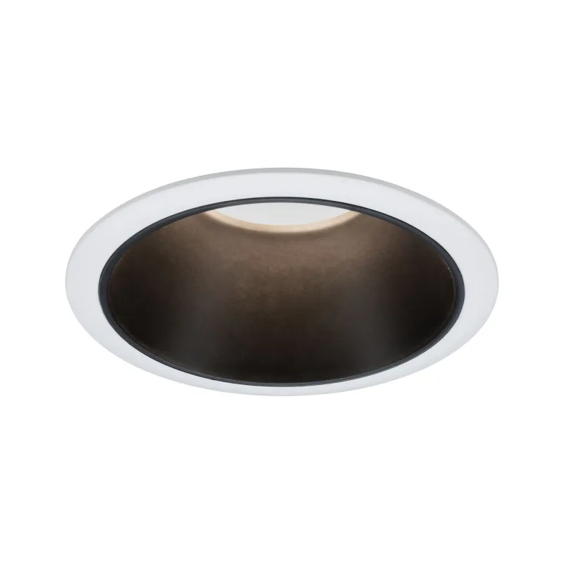 ENC Cole rond fixe max. 1x10W GU10 230V Blanc/noir mat Alu/plastique