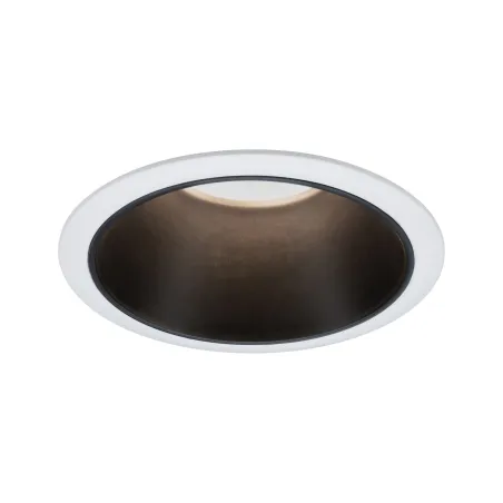 ENC Cole rond fixe max. 1x10W GU10 230V Blanc/noir mat Alu/plastique