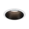 ENC Cole rond fixe max. 1x10W GU10 230V Blanc/noir mat Alu/plastique