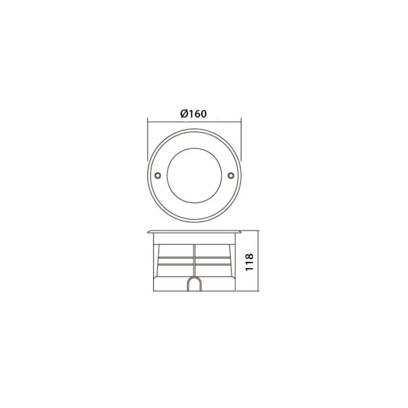 spot encastré sol led ip67 blanc chaud 3w-6w-12w spot etanche terasse