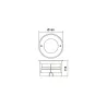 spot encastré sol led ip67 blanc chaud 3w-6w-12w spot etanche terasse
