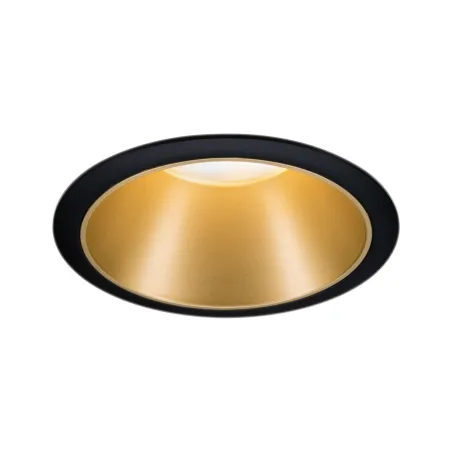ENC Cole rond fixe max. 1x10W GU10 230V Noir mat/doré Alu/plastique