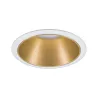 ENC Cole rond fixe max. 1x10W GU10 230V blanc dépoli/Doré Alu/plastique