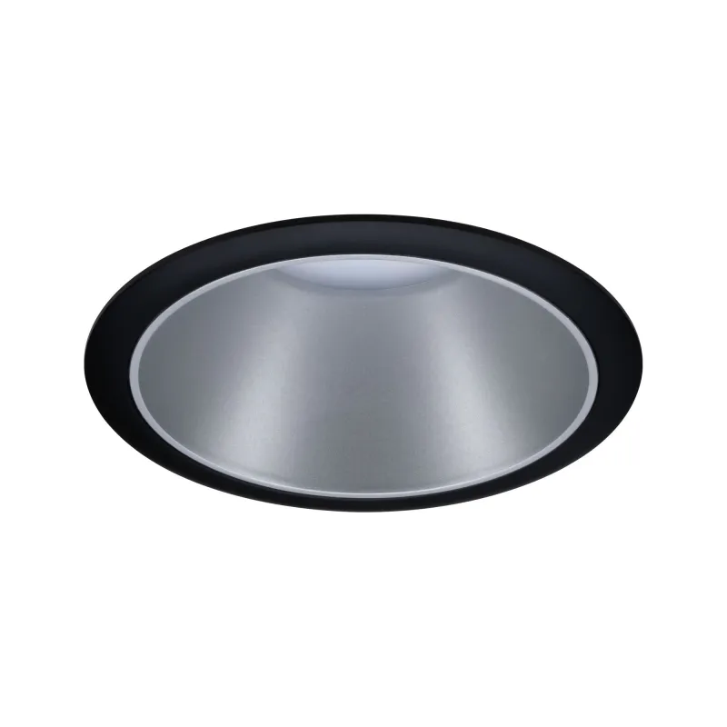 ENC Cole rond fixe max. 1x10W GU10 230V Noir mat/argent Alu/plastique