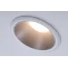 ENC Cole rond fixe max. 1x10W GU10 230V blanc dépoli/argent Alu/plastique