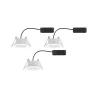 ENC HomeSpa kit Calla IP65 WhiteSwitch rond noir LED 3x550lm 5,5W 230V Blanc