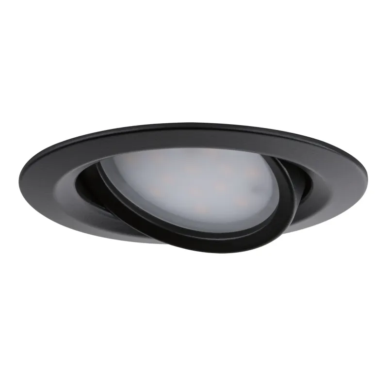 Kit ENC Nova Plus Coin grd rond orient 3x6W 2700K 230V 51mm Noir dép/Alu