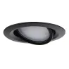 Kit ENC Nova Plus Coin grd rond orient 3x6W 2700K 230V 51mm Noir dép/Alu