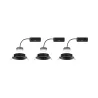 Kit ENC Nova Plus Coin grd rond orient 3x6W 2700K 230V 51mm Noir dép/Alu