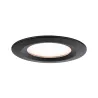 Kit ENC Nova Plus Coin grd rond fixe 3x6W 2700K 230V 51mm Noir dép/Alu
