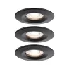 ENC Nova mini Coin rond fixe LED 3x4W 310lm Noir dép/Alu