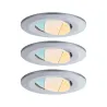 Kit ENC Calla IP65 WhiteSwitch rd noir 3x550lm 5,5W 230V chrome dép