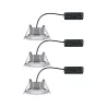 Kit ENC Calla IP65 WhiteSwitch rd noir 3x550lm 5,5W 230V chrome dép