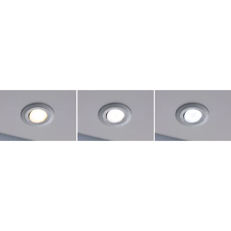 Kit ENC Calla IP65 WhiteSwitch rd noir 3x550lm 5,5W 230V chrome dép