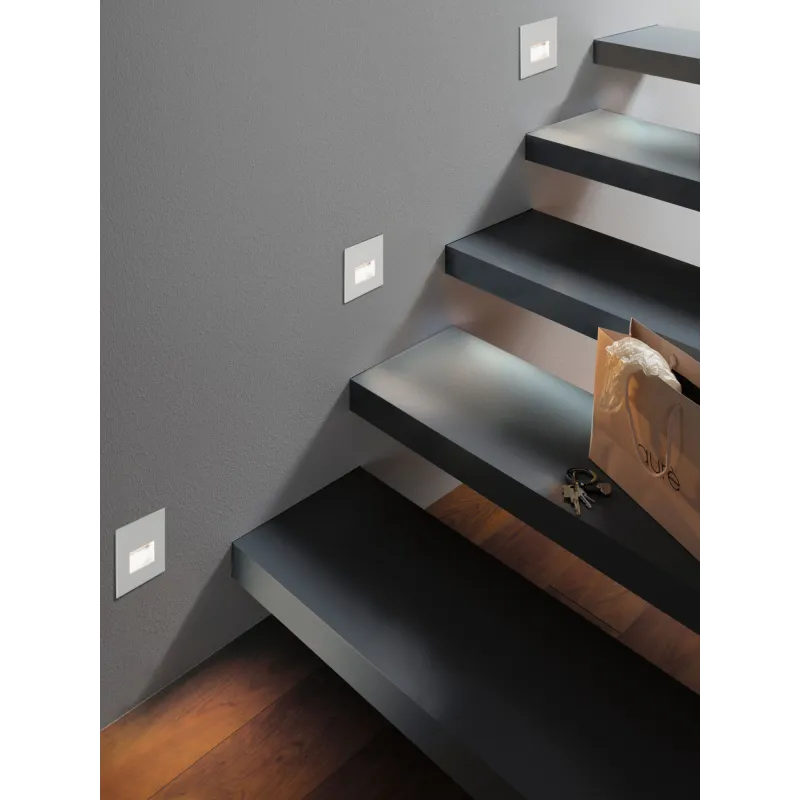 Kit ENC mural Special Edge carré LED 1x1,1W 230V blanc