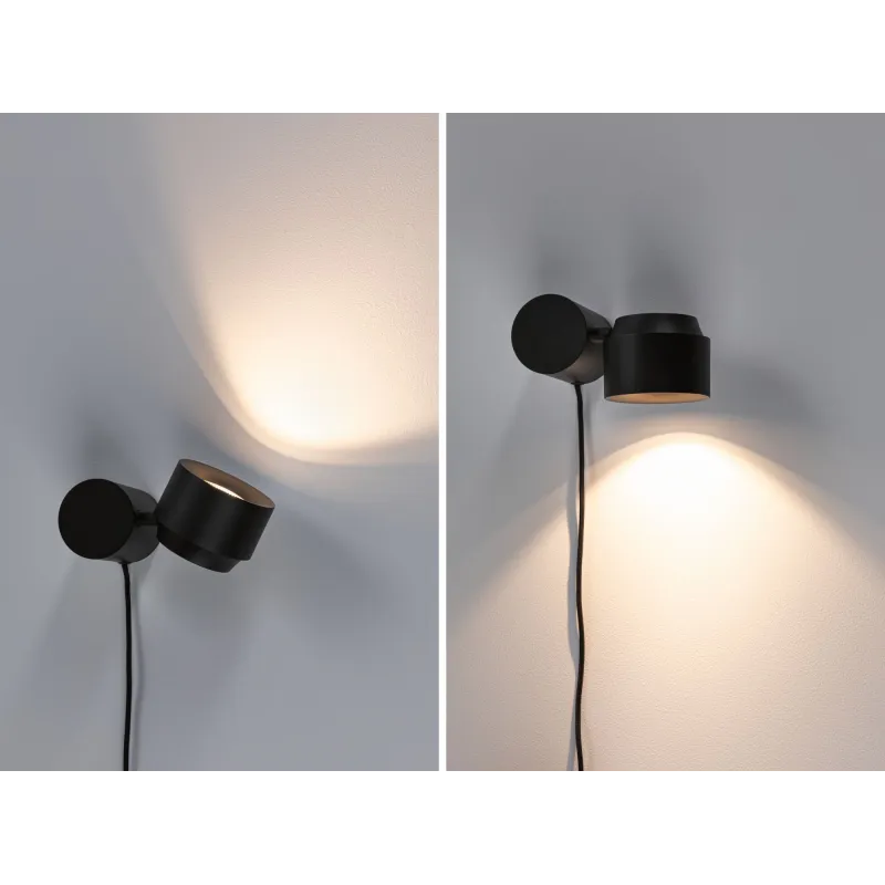 Lampe à poser LED Puric Pane I ZB 3W grd Noir 230V syn/métal