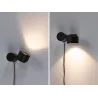 Lampe à poser LED Puric Pane I ZB 3W grd Noir 230V syn/métal