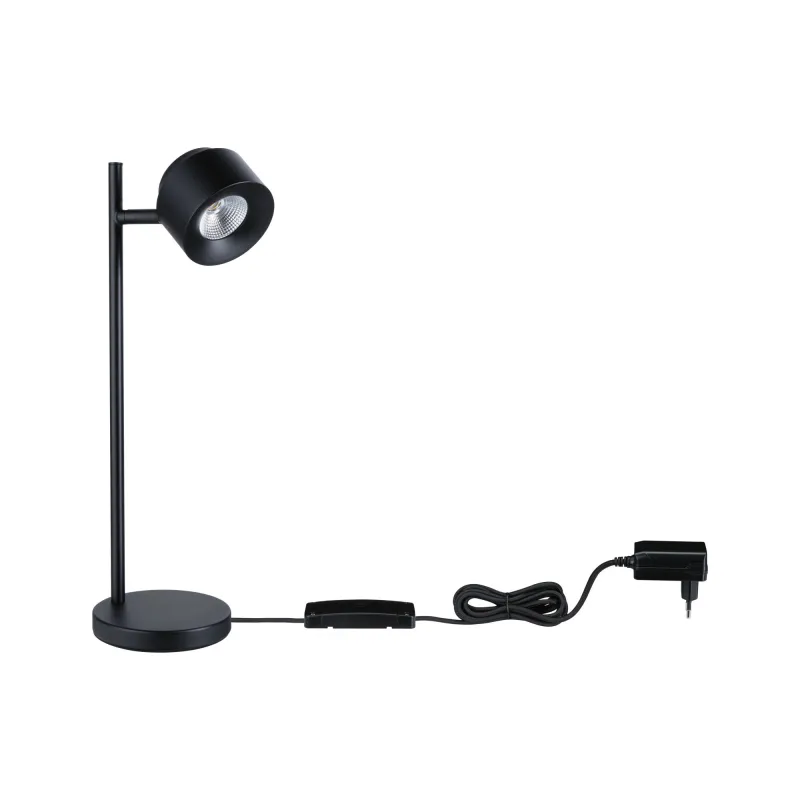 Lampe à poser LED Puric Pane I ZB 4,5W grd Noir 230V Mét/Syn