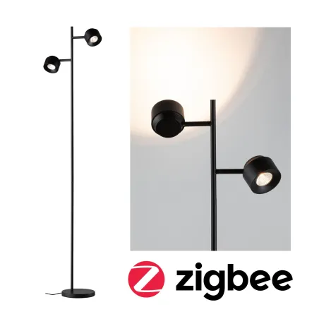Lampadaire LED Puric Pane I ZB 3W grd Noir 230V syn/métal