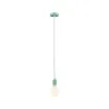 Suspension Tilla Neordic max1x60W E27 vert clair 230V tissu/mét