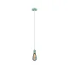 Suspension Tilla Neordic max1x60W E27 vert clair 230V tissu/mét