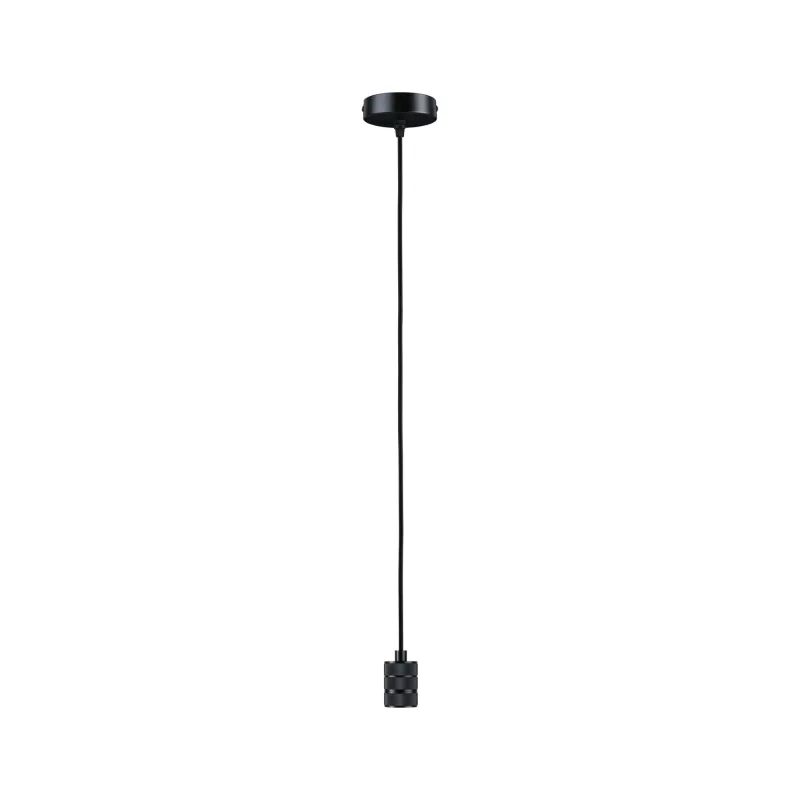 Suspension Tilla Neordic max1x60W E27 noir graphite 230V tissu/métal