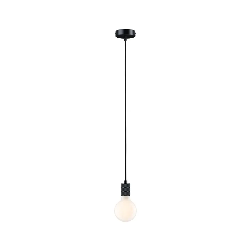 Suspension Tilla Neordic max1x60W E27 noir graphite 230V tissu/métal