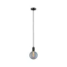 Suspension Tilla Neordic max1x60W E27 noir graphite 230V tissu/métal