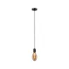 Suspension Tilla Neordic max1x60W E27 noir graphite 230V tissu/métal