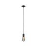 Suspension Tilla Neordic max1x60W E27 noir graphite 230V tissu/métal