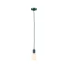 Suspension Tilla Neordic max1x60W E27 vert foncé 230V tissu/mét
