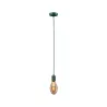Suspension Tilla Neordic max1x60W E27 vert foncé 230V tissu/mét