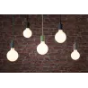 Suspension Tilla Neordic max1x60W E27 vert foncé 230V tissu/mét