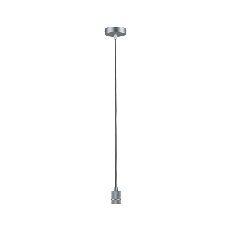 Suspension Tilla Neordic max1x60W E27 gris aluminium 230V tissu/métal
