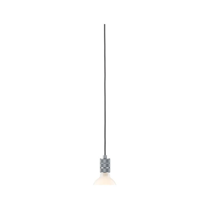 Suspension Tilla Neordic max1x60W E27 gris aluminium 230V tissu/métal